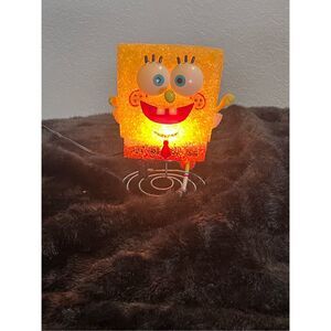 Vintage Spongebob Squarepants EVA Lamp Light - "Running Bob" melted popcorn